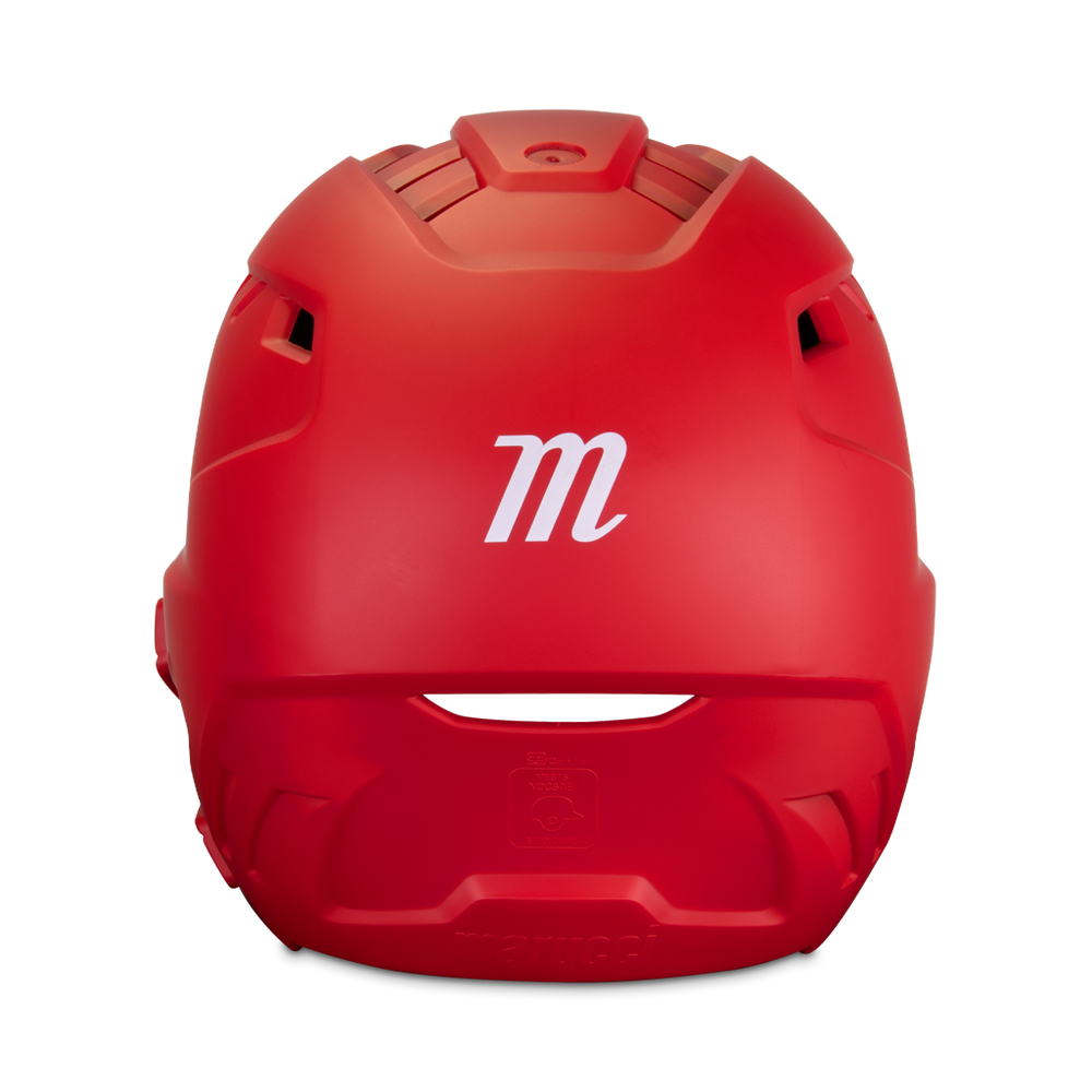 Casco Beisbol Softbol Marucci Duravent MBHDVJG Con Protector Quijada Rojo