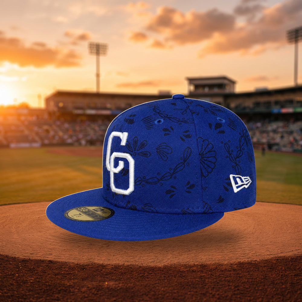 Gorra Beisbol Softbol New Era Yaquis de Obregon Dia de Muertos 59Fifty Rey Cerrada