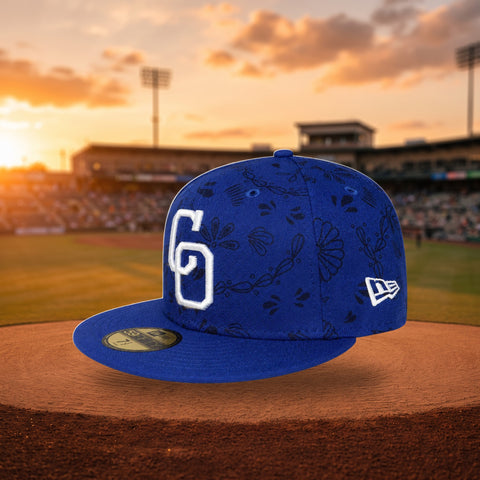 Gorra Beisbol Softbol New Era Yaquis de Obregon Dia de Muertos 59Fifty Rey Cerrada