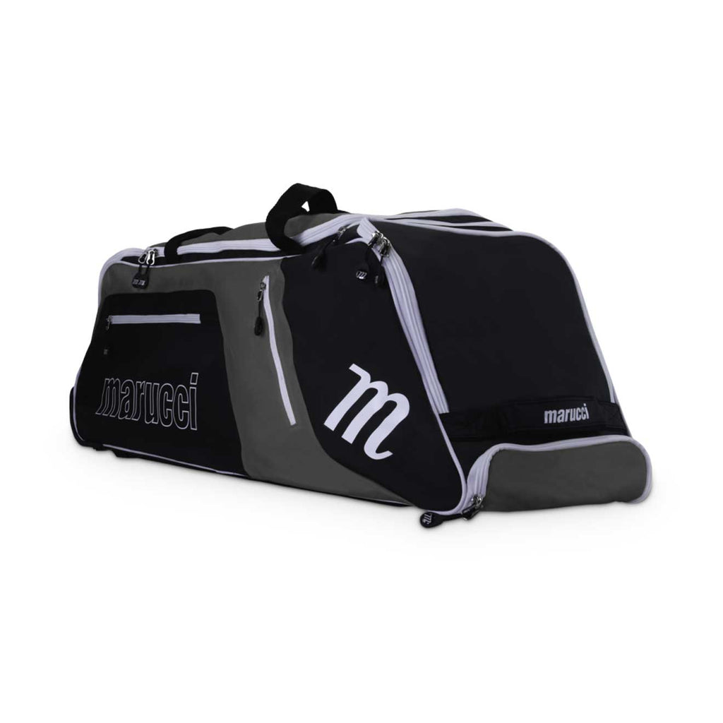 Maleta Beisbol Softbol Con Ruedas Marucci Stockade Gris