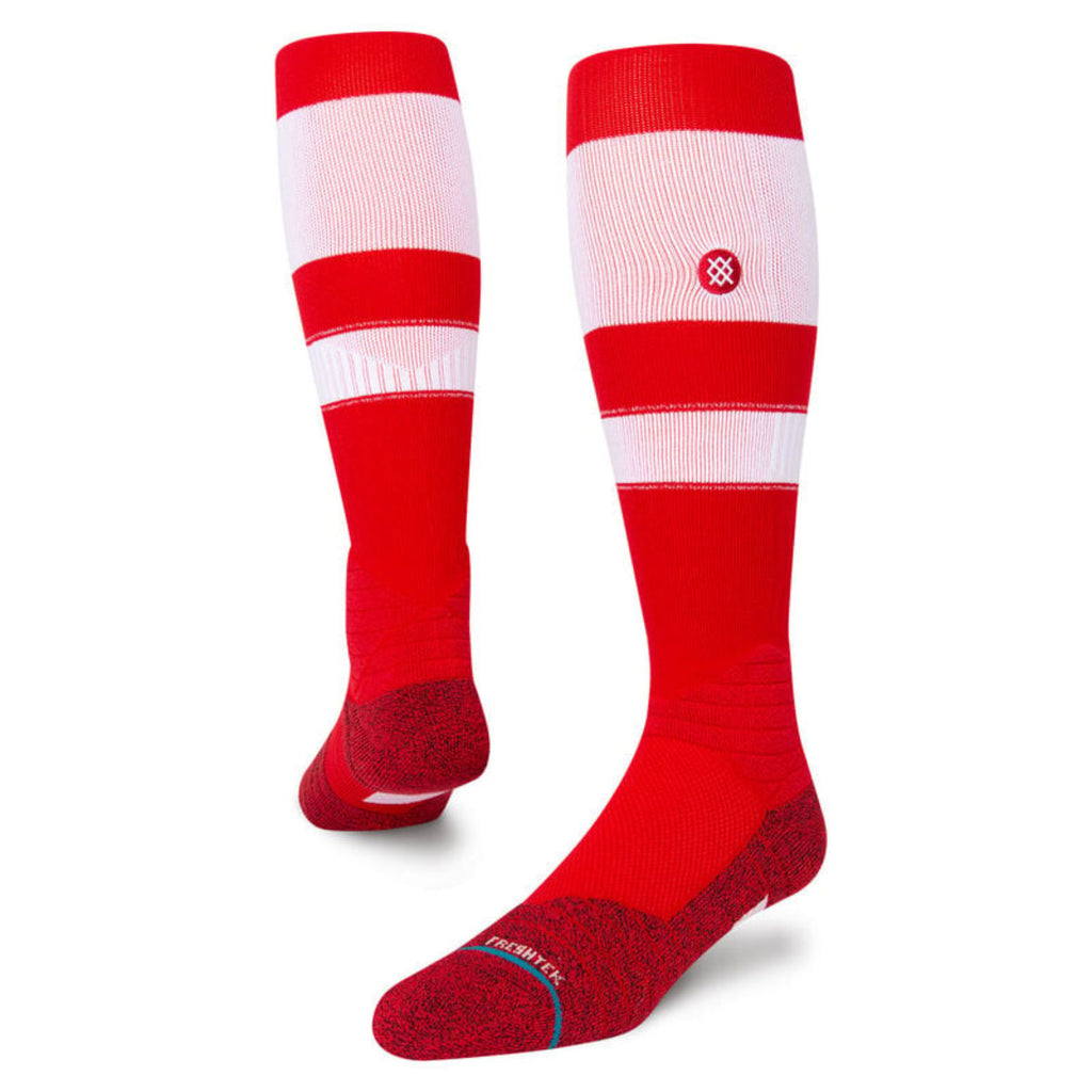 Medias Beisbol Softbol Stance MLB Diamond Pro OTC Rayada Rojo - Blanco