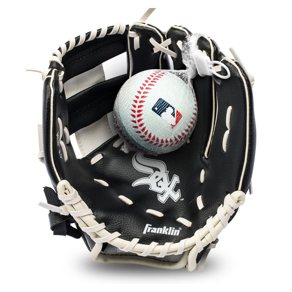 Guante Beisbol Franklin MLB Team Con Pelota de Espuma Lanzador Derecho 9.5 in