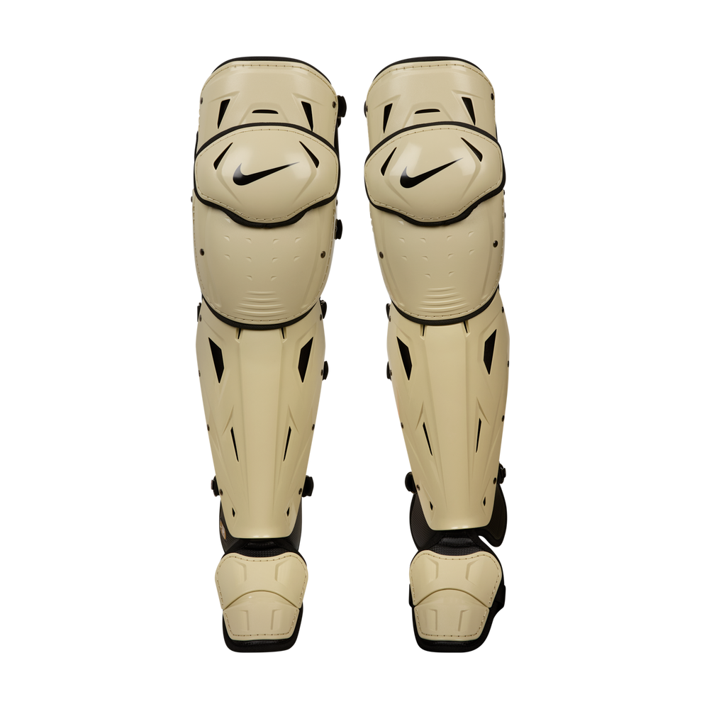 Espinilleras Para Catcher Beisbol Nike Diamond Elite 17 in Dorado Vegas ADULTO