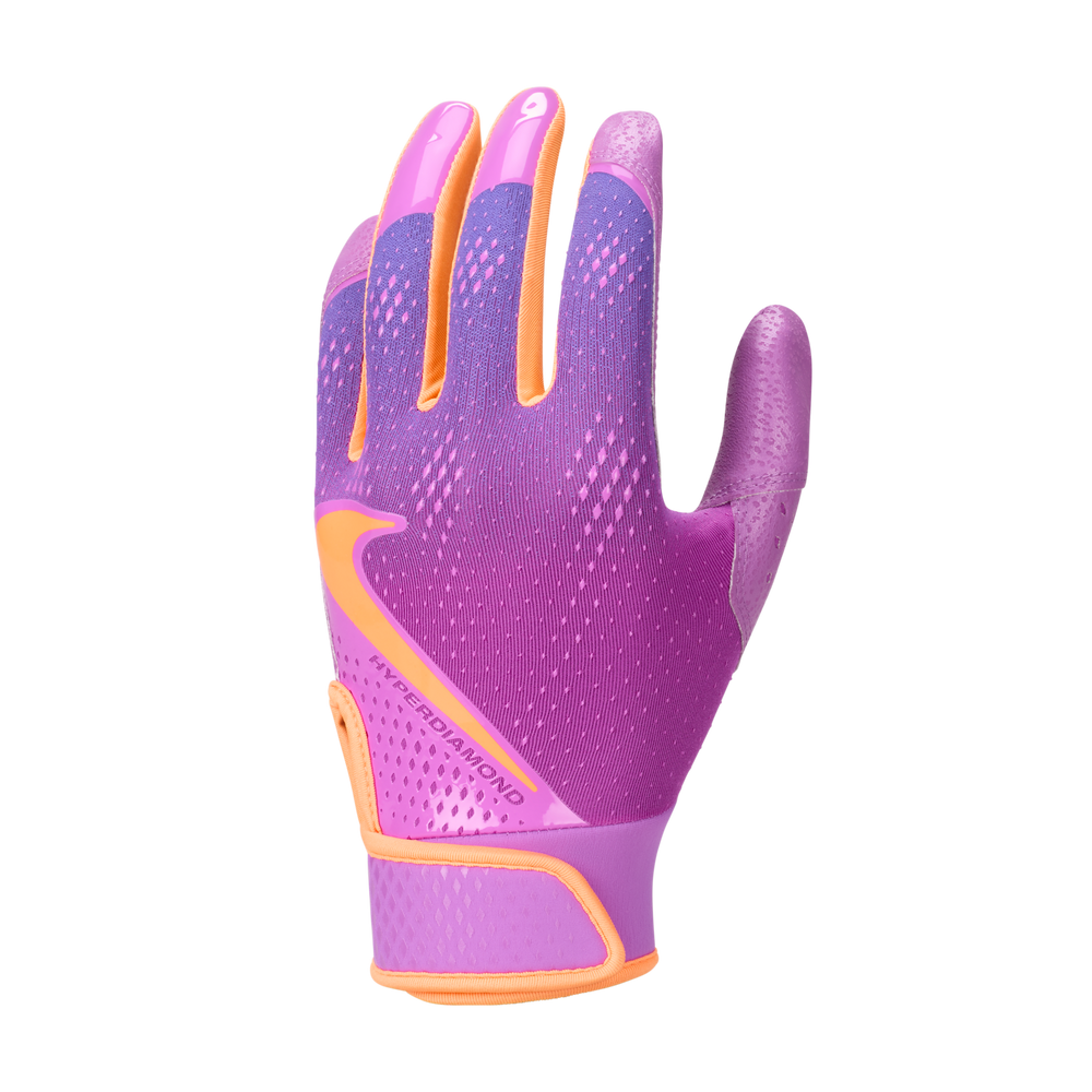Guantes de Bateo Nike Hyperdiamond 3.0 Softbol Dama Blanco Lila