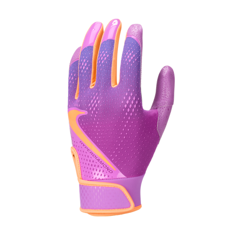 Guantes de Bateo Nike Hyperdiamond 3.0 Softbol Dama Blanco Lila
