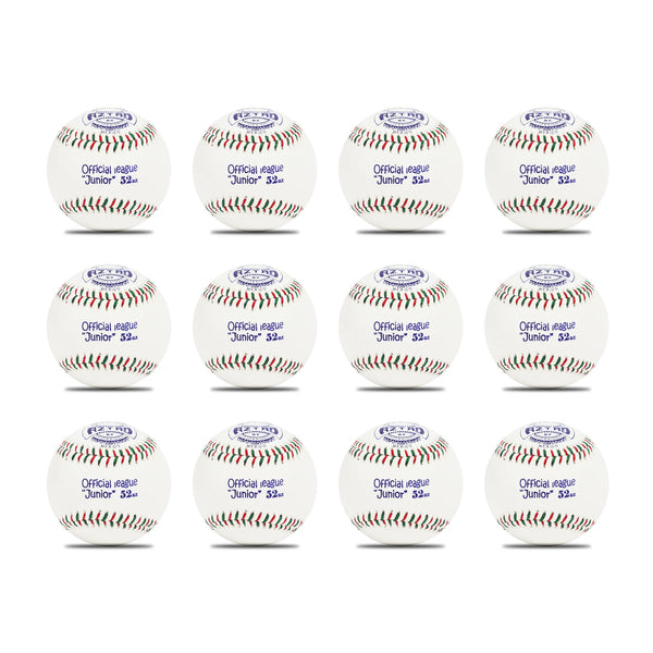 Pelota Beisbol Profesional De Piel Juvenil Aztro 52 Costuras Verde Rojo