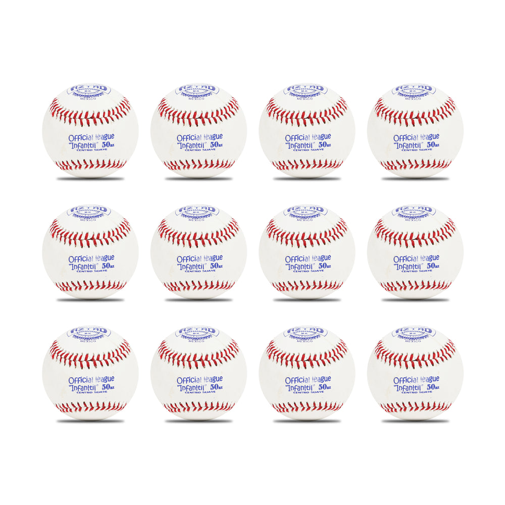 Pelota Beisbol Profesional De Piel Infantil Centro Suave Aztro