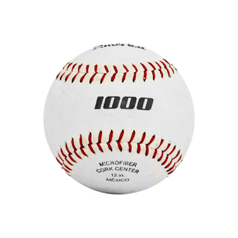 Pelota Softbol America 1000 Blanca Costuras Rojas
