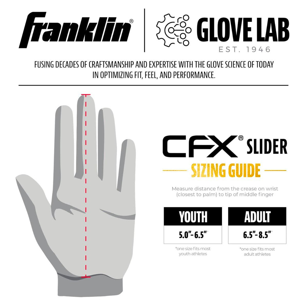 Protector de Mano Barridas Beisbol Softbol Franklin CFX Slider PRT Adulto