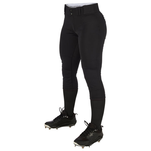 Pantalon Softbol Champro Tournament BP11 Negro Corto NIÑA