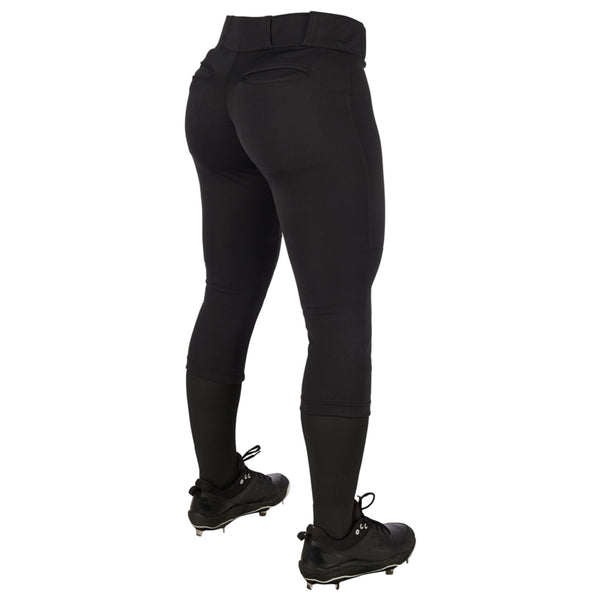 Pantalon Softbol Champro Tournament BP11 Negro Corto NIÑA
