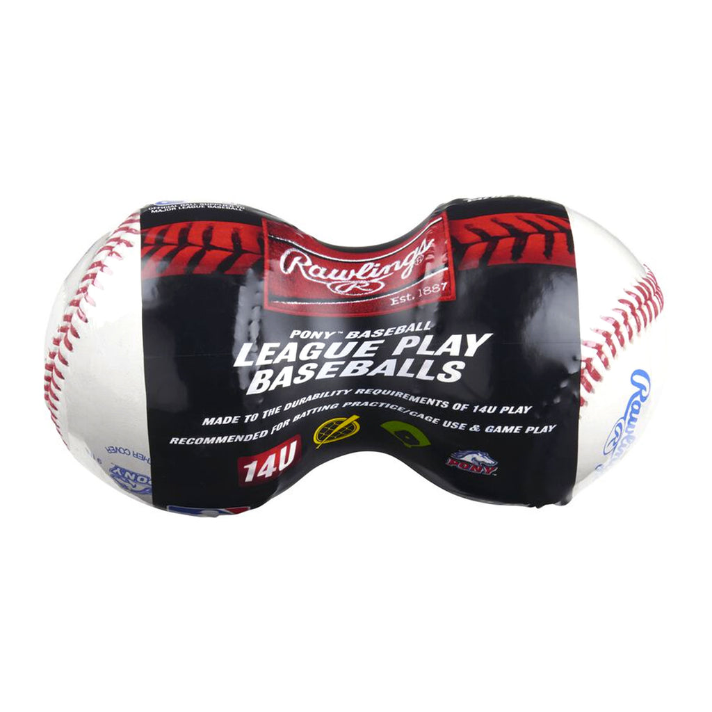 Par Pelotas Beisbol Piel Rawlings R14U Oficial