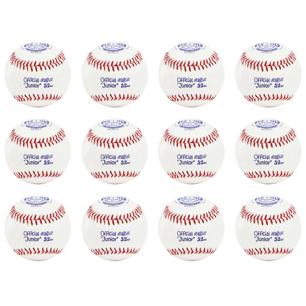 Pelota Beisbol Profesional De Piel Juvenil Aztro 52 Costura Roja