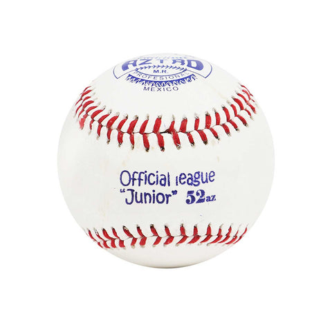 Pelota Beisbol Profesional De Piel Juvenil Aztro 52 Costura Roja