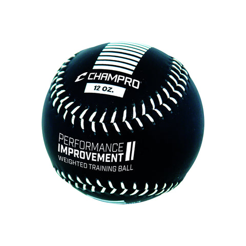 Pelota de Peso Entrenamiento Softbol Champro Negro 12 oz