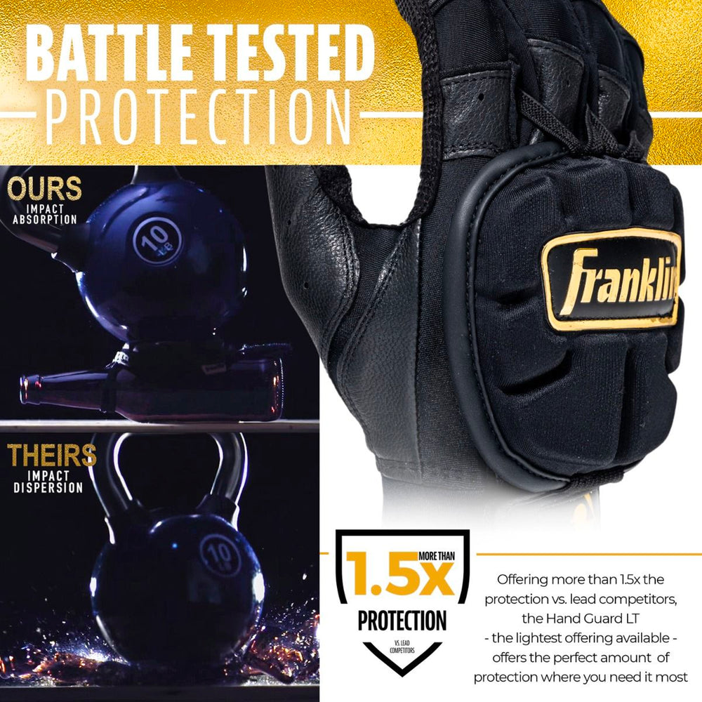 Protector Mano Beisbol Softbol PRT LT Protective Blanco Dorado ADULTO