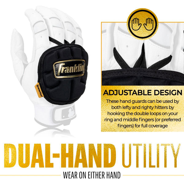 Protector Mano Beisbol Softbol PRT LT Protective Negro Dorado ADULTO