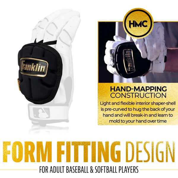 Protector Mano Beisbol Softbol PRT LT Protective Blanco Dorado ADULTO