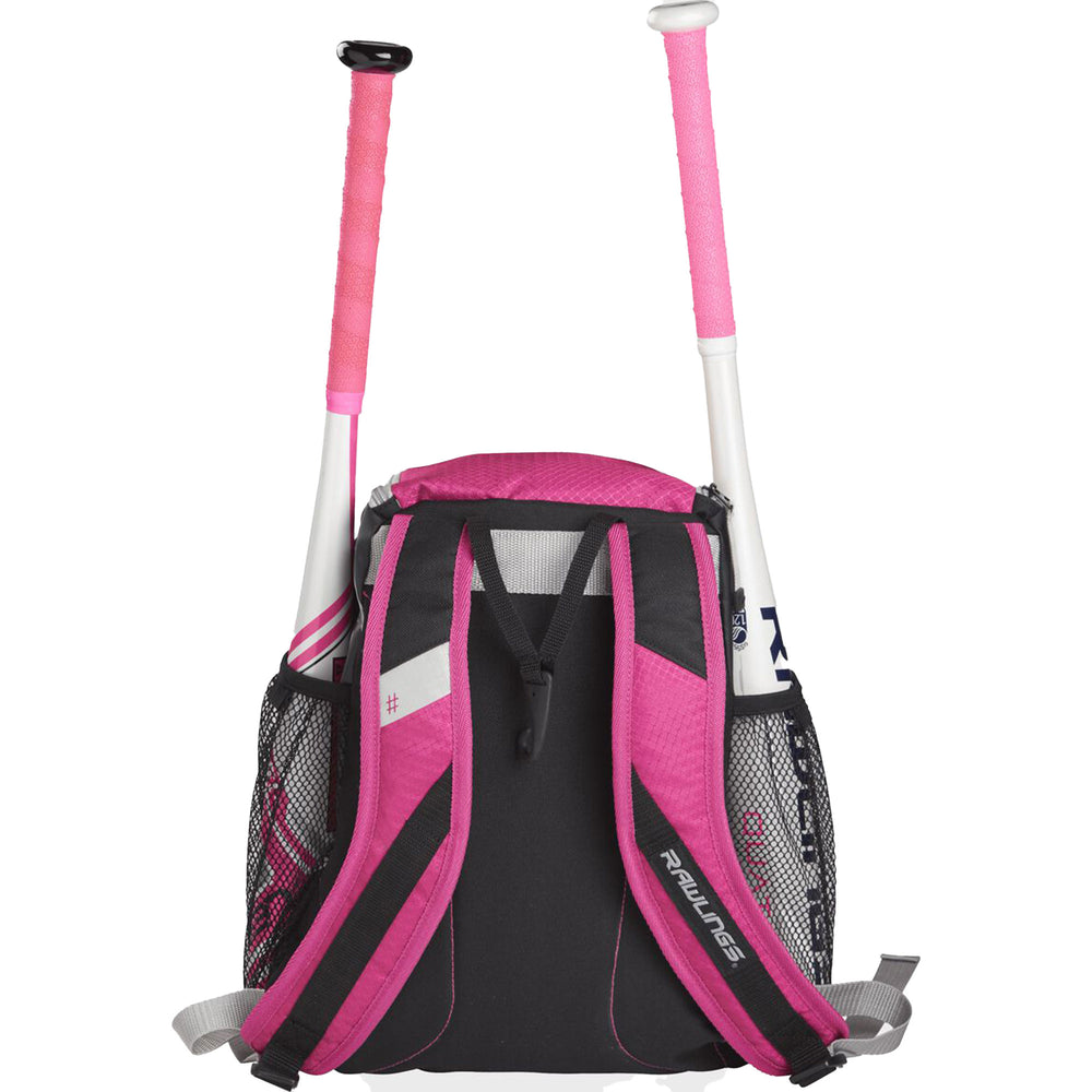 Back Pack Beisbol Softbol Rawlings R400 Rosa Infantil