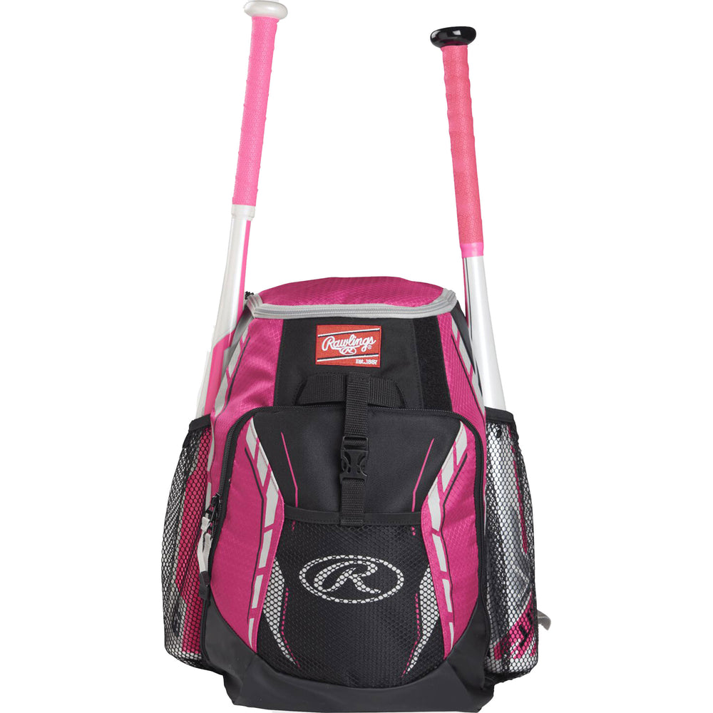 Back Pack Beisbol Softbol Rawlings R400 Rosa Infantil