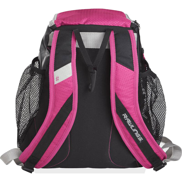 Back Pack Beisbol Softbol Rawlings R400 Rosa Infantil