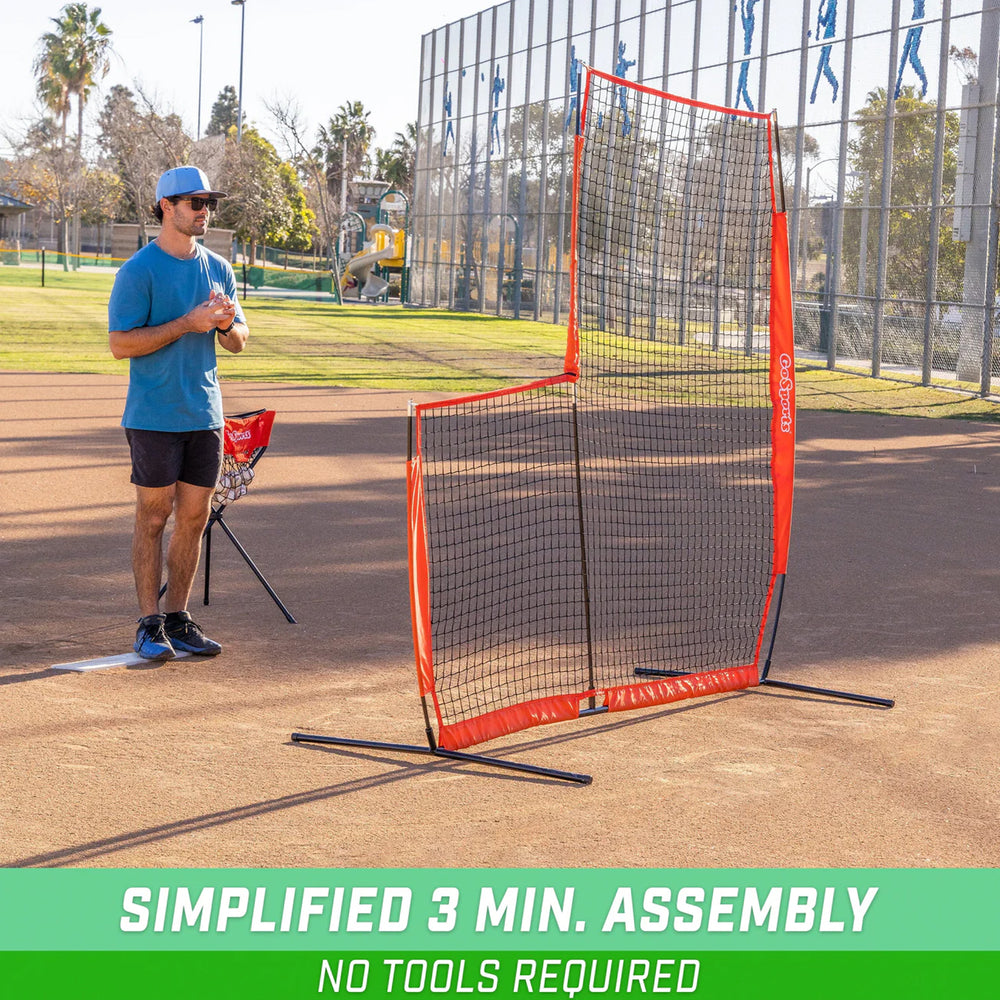 Red Malla L Entrenamiento Pitcheo Beisbol Portatil GoSport 2.13 × 2.13 m