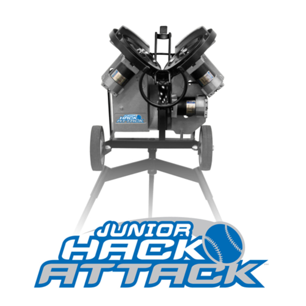 SOBREPEDIDO - Máquina de Pitcheo JR Hack Attack Beisbol | con Patas Extendidas | 70+ MPH