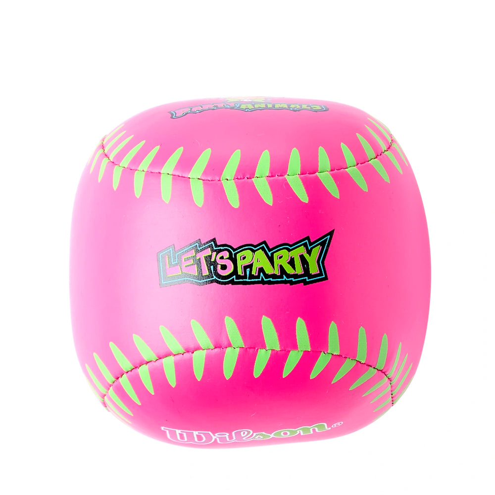 Set Guante Pelota y Bat Beisbol Wilson A200 Party Animals EZ Catch WBW10416010 10 in Lanzador Zurdo