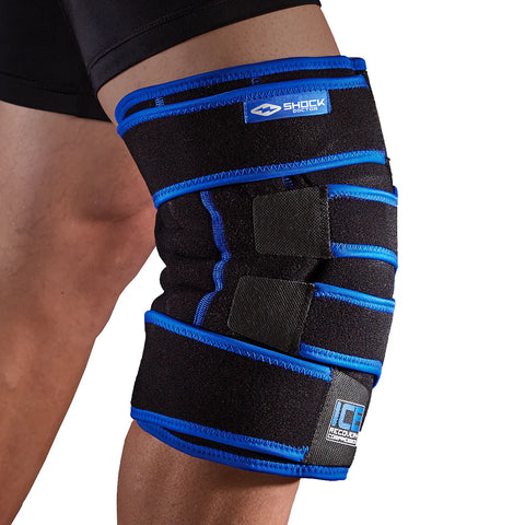 Shock Doctor Ice Recovery Compression Knee Wrap - Compresa Fría/Caliente para Rodilla con Compresión Ajustable