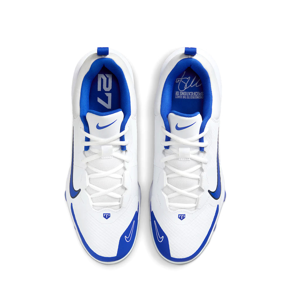 Spike Beisbol Softbol Nike Force Trout 9 Pro MCS Blanco Rey