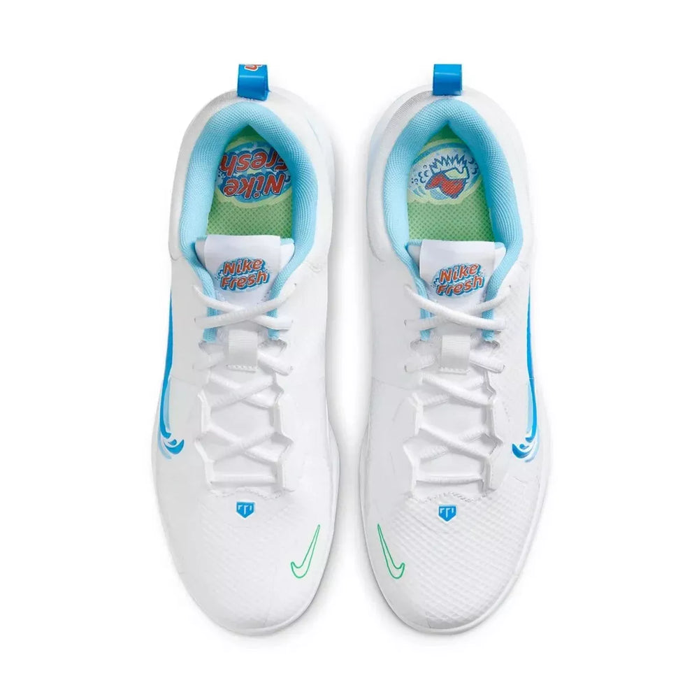 Spike Beisbol Softbol Nike Force Trout 9 Pro Fresh MCS Blanco Azul