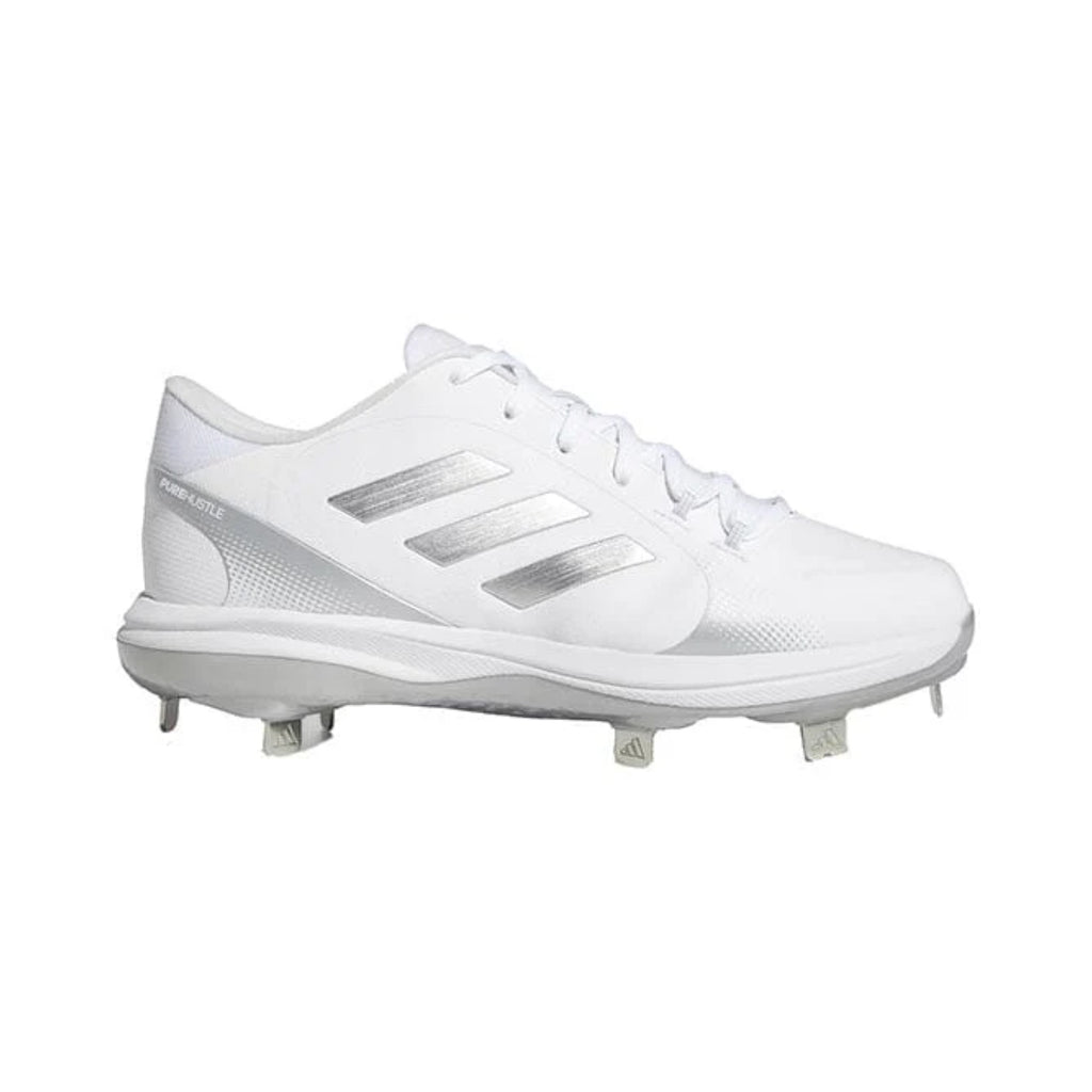 Spikes Beisbol Adidas PureHustle 2 Elite Blanco Plata Dama