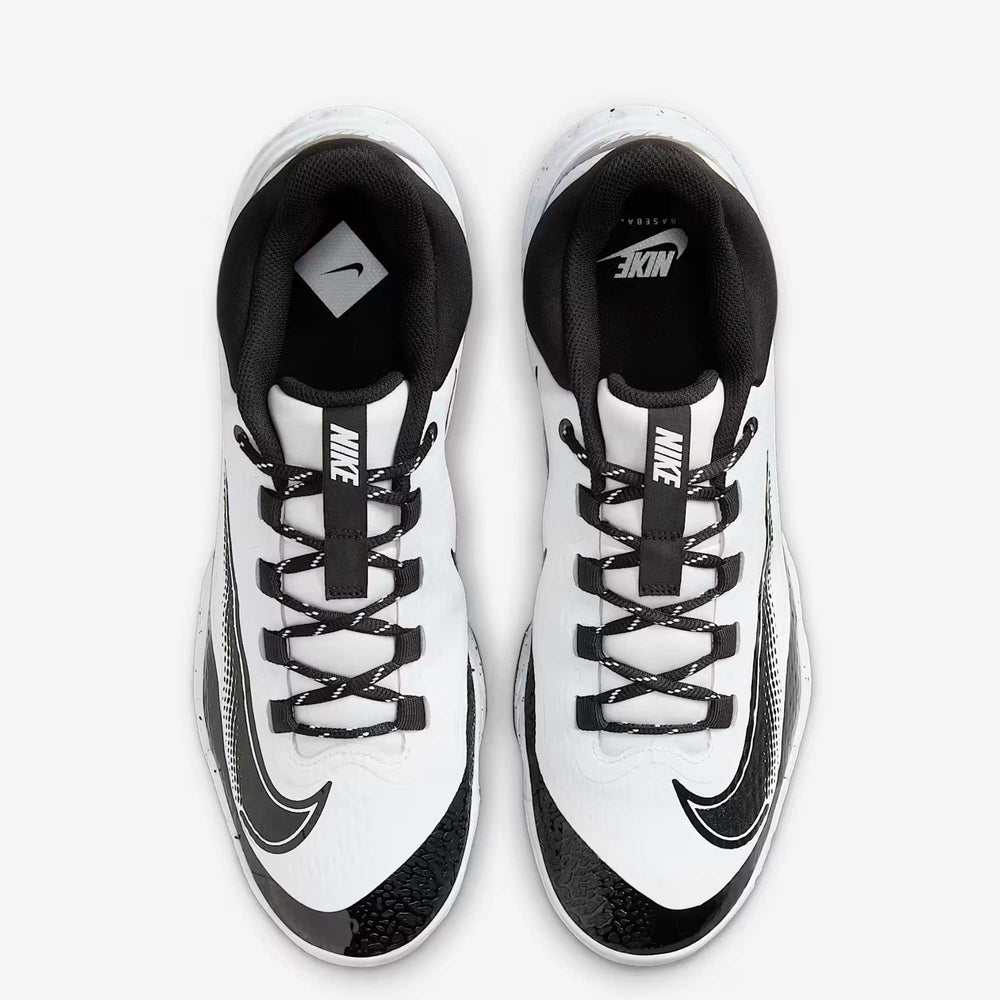 Spikes Beisbol Nike Alpha Huarache Elite 4 Low Blanco Negro 2.0