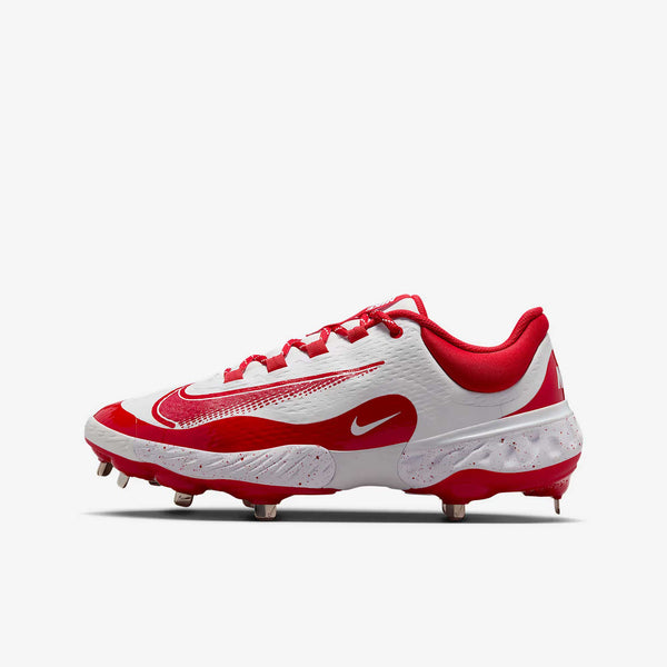 Spikes Beisbol Nike Alpha Huarache Elite 4 Low Blanco Rojo 2.0