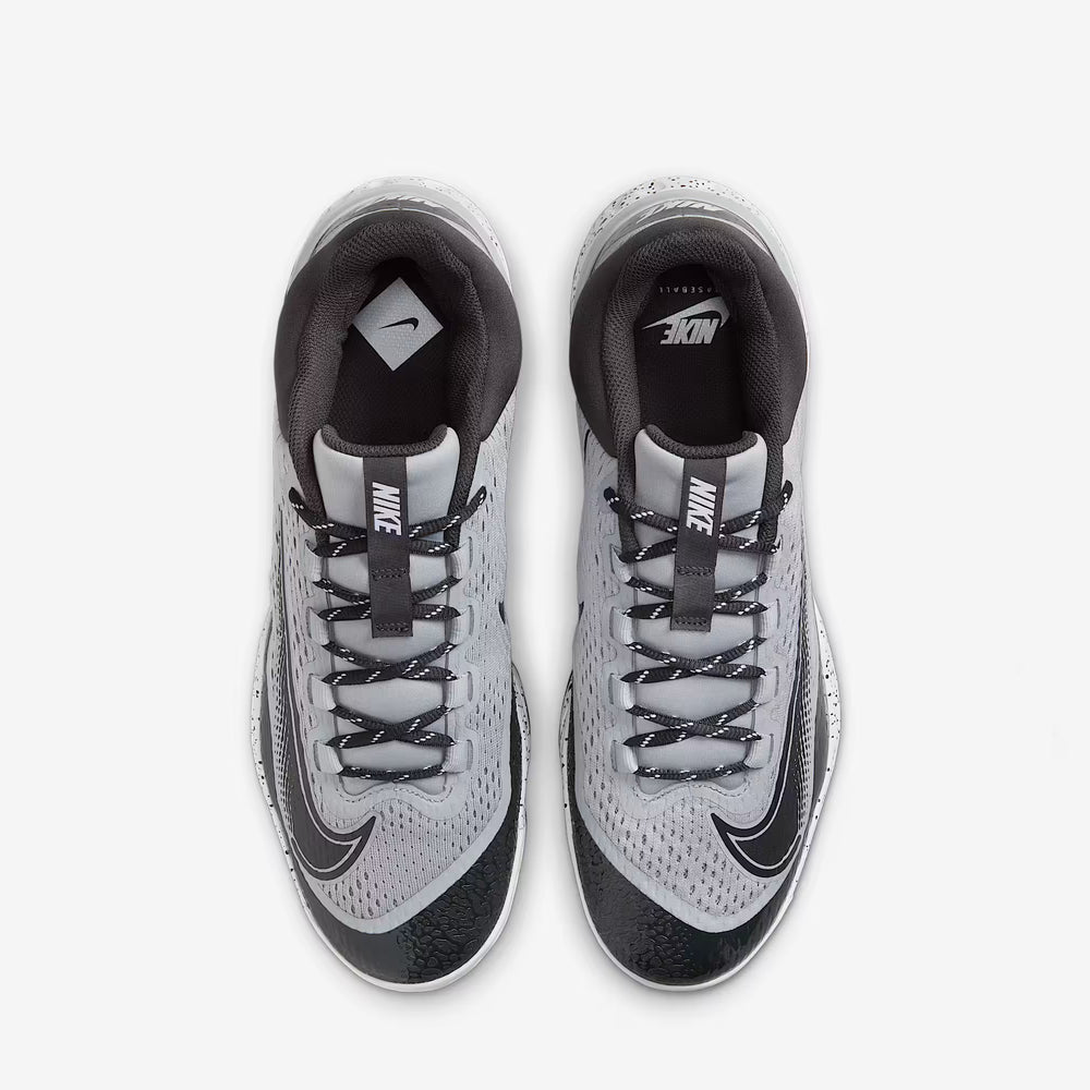 Spikes Beisbol Nike Alpha Huarache Elite 4 Low Gris Negro 2.0