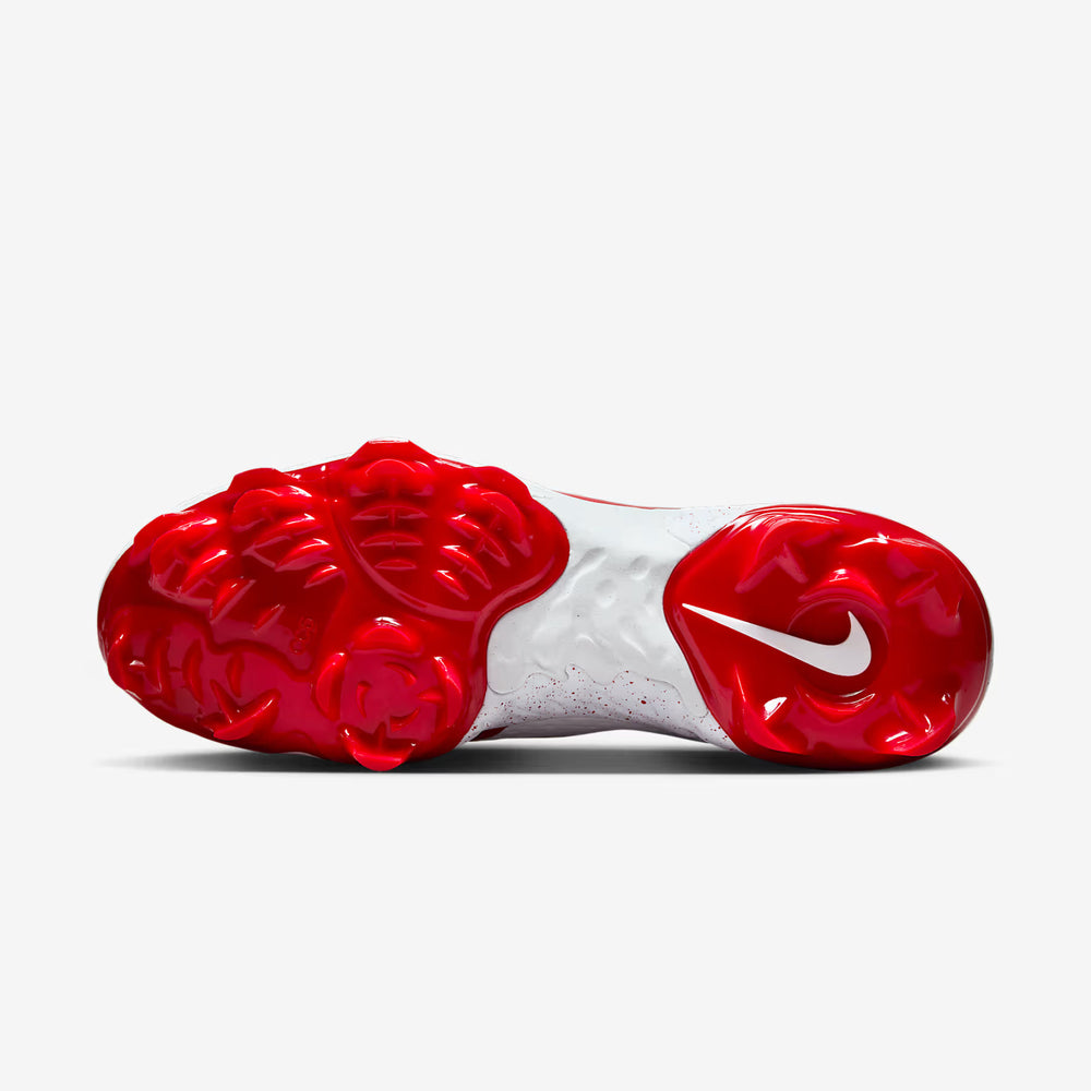 Spikes Beisbol Nike Alpha Huarache Elite 4 Low MCS Blanco Rojo 2.0