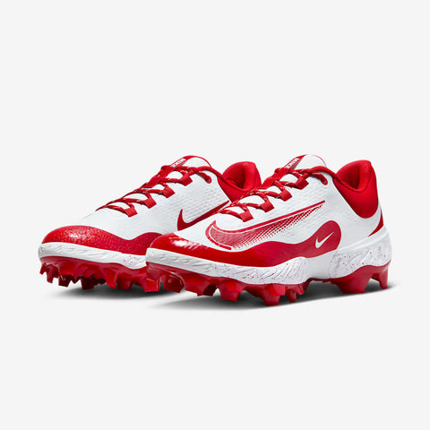 Spikes Beisbol Nike Alpha Huarache Elite 4 Low MCS Blanco Rojo 2.0