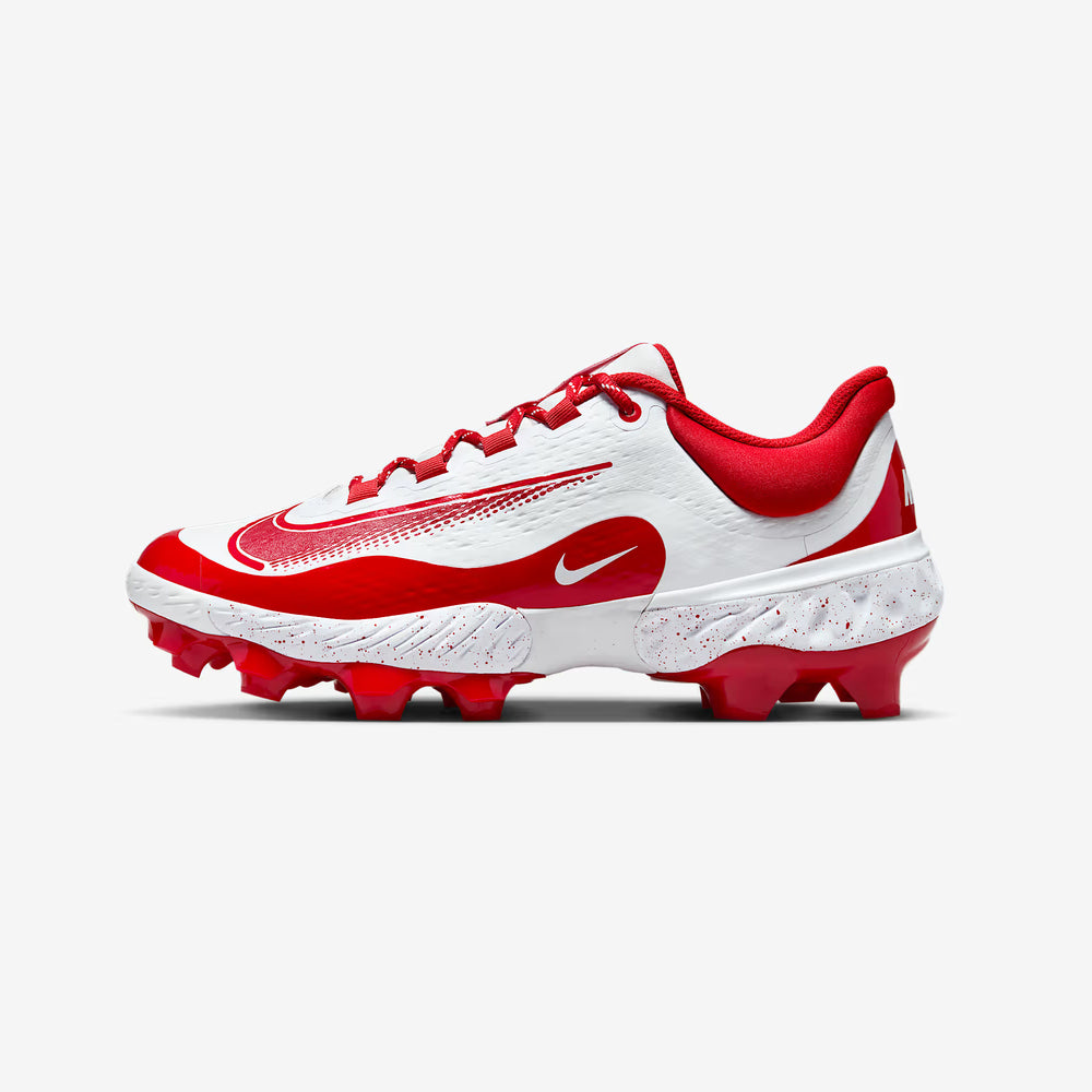 Spikes Beisbol Nike Alpha Huarache Elite 4 Low MCS Blanco Rojo 2.0