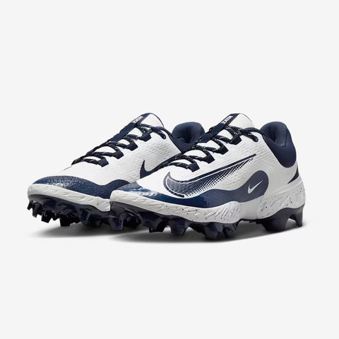 Spikes Beisbol Nike Alpha Huarache Elite 4 Low MCS Blanco Marino 2.0