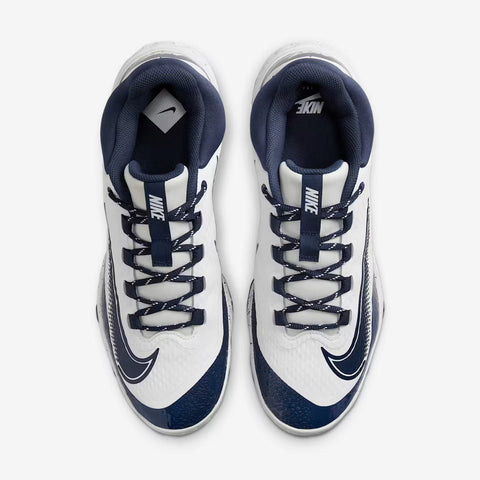 Spikes Beisbol Nike Alpha Huarache Elite 4 Low MCS Blanco Marino 2.0