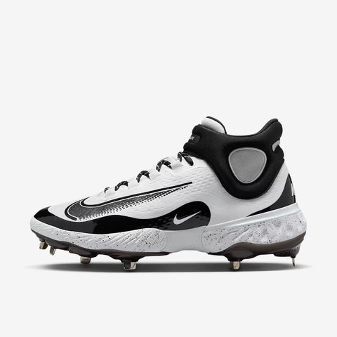 Spikes Beisbol Nike Alpha Huarache Elite 4 Mid Blanco Negro 2.0