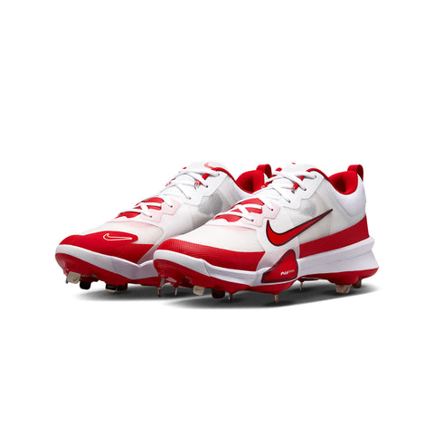 Spikes Beisbol Nike Force Zoom Trout 9 Pro Blanco Rojo Metal