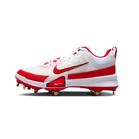 Spikes Beisbol Nike Force Zoom Trout 9 Pro Blanco Rojo Metal