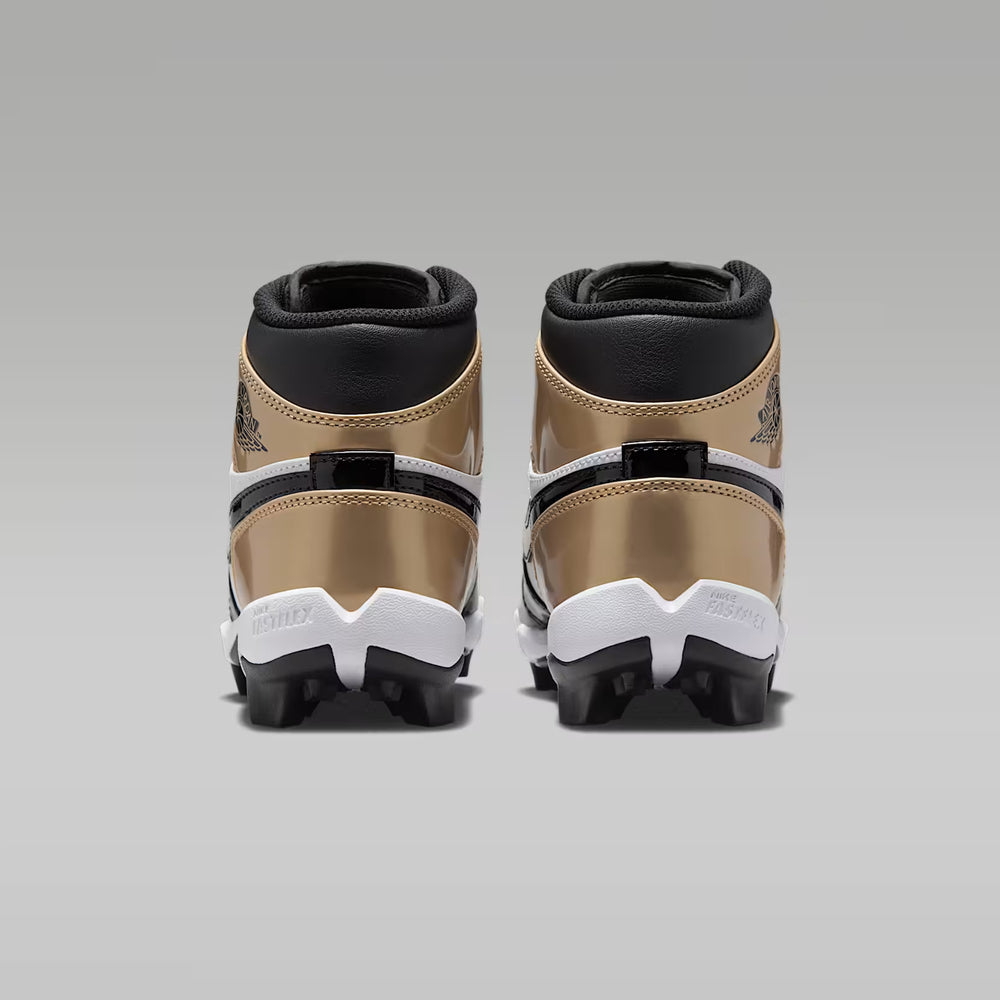Spikes Beisbol Softbol Nike Jordan 1 Dorado Negro INFANTIL