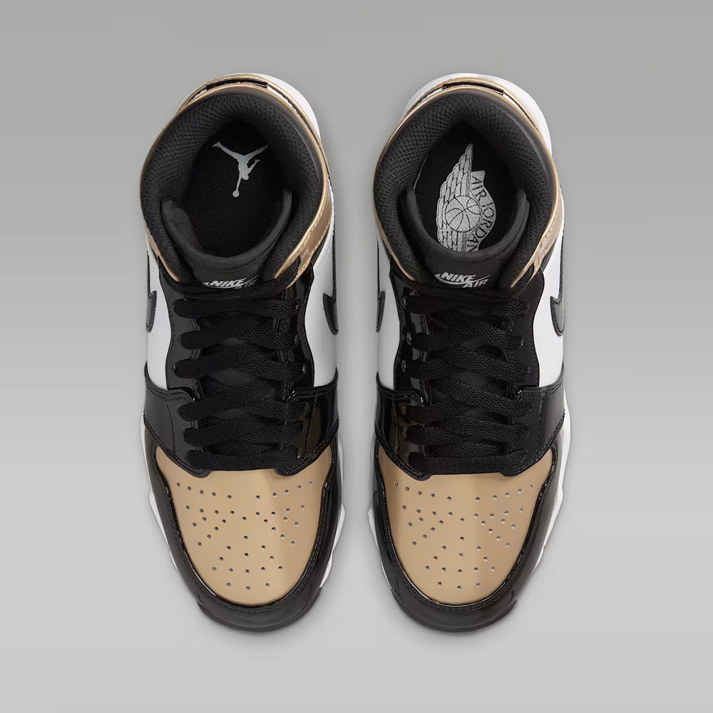 Spikes Beisbol Softbol Nike Jordan 1 Dorado Negro INFANTIL
