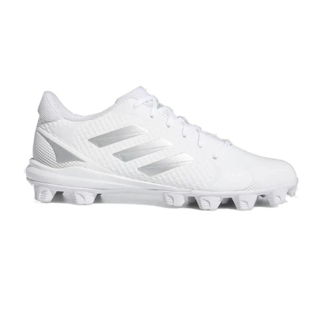 Spikes de Beisbol Softbol Adidas Purehustle MD 2 Blanco