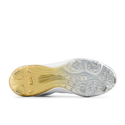 Spikes Beisbol New Balance FuelCell 4040V8 Metal Blanco Dorado