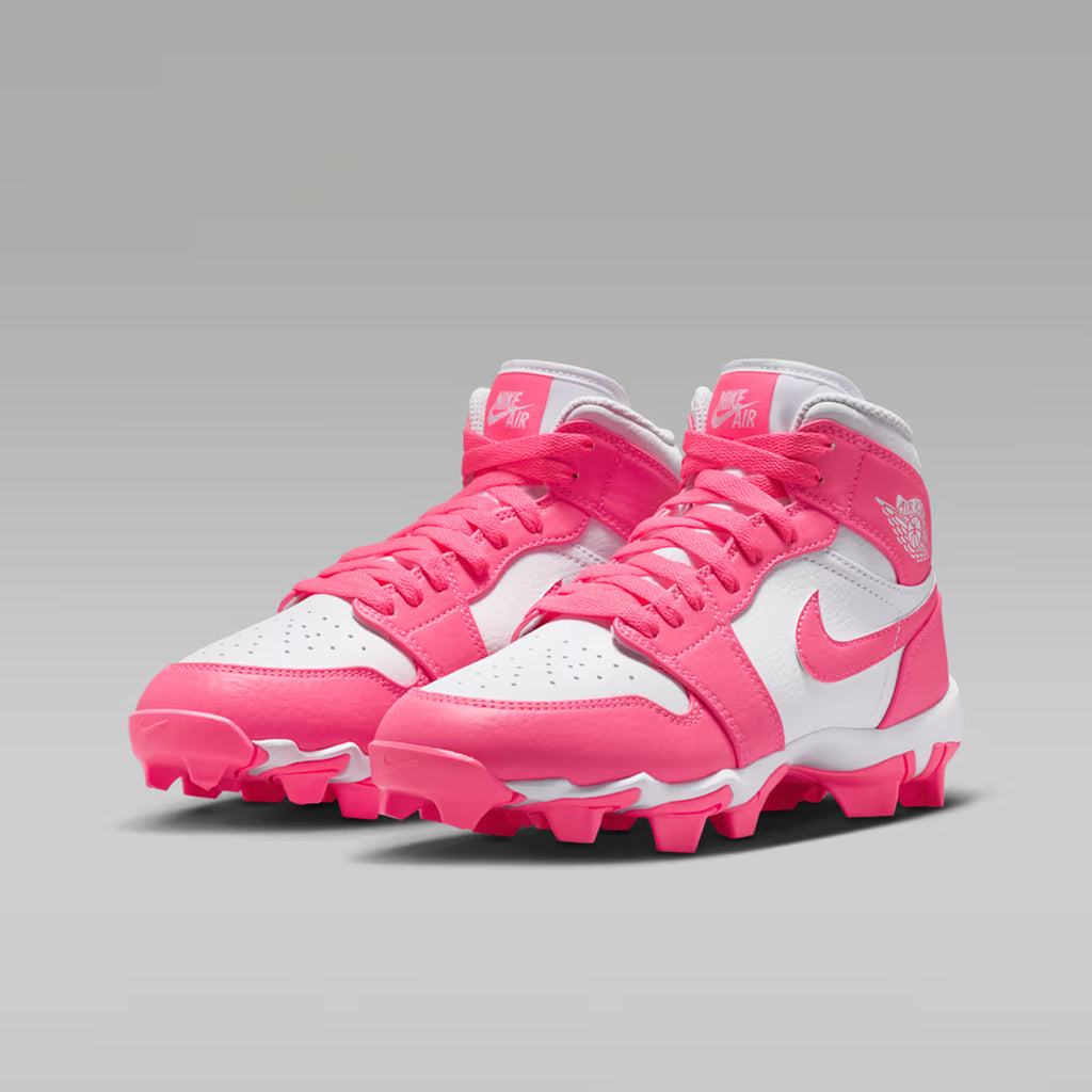 Spikes Beisbol Softbol Nike Jordan 1 Rosa Blanco Infantil