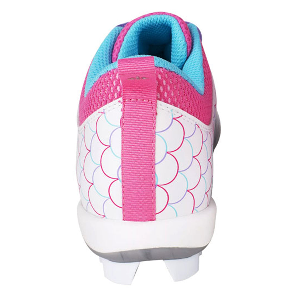 Spikes Beisbol Softbol RIP IT Play Molded Blanco Rosa DAMA