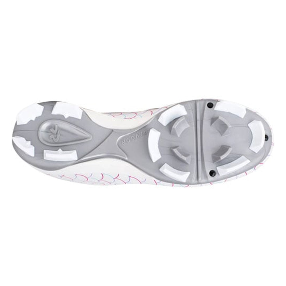 Spikes Beisbol Softbol RIP IT Play Molded Blanco Rosa DAMA